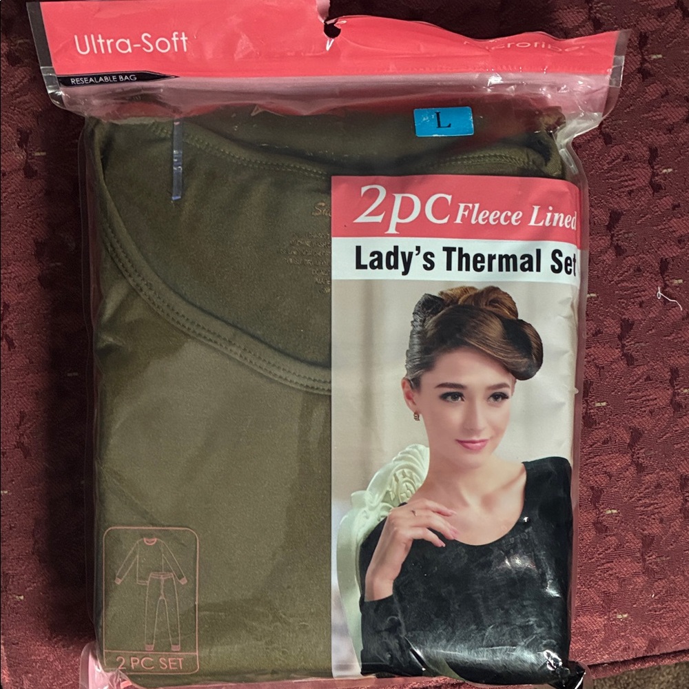 Women's Thermal Set - Olive Green L Women’s